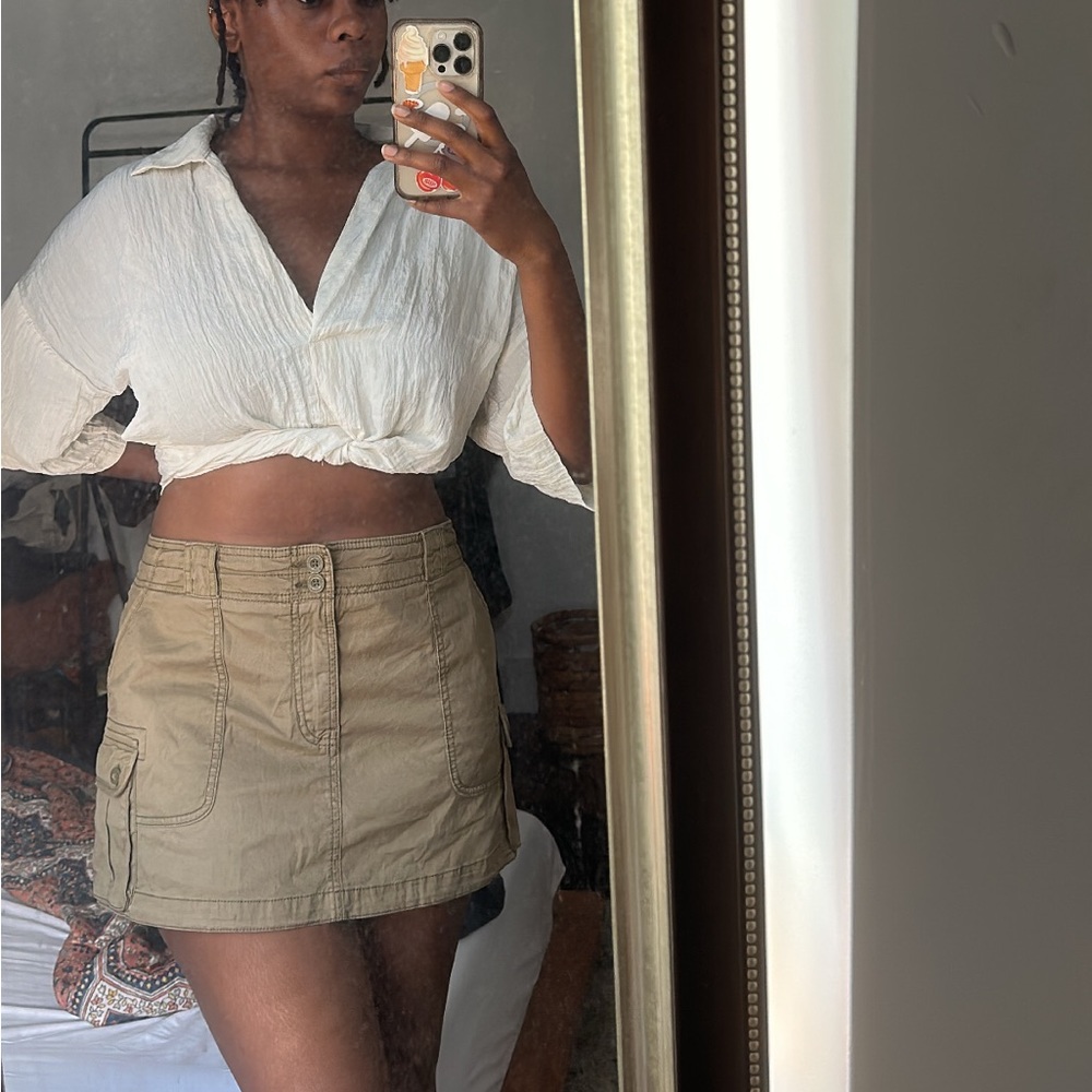 Cargo green mini shirt